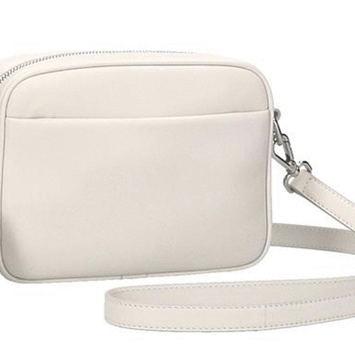 White leather camera bag hot sale